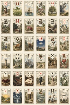 36 Lenormand kortos